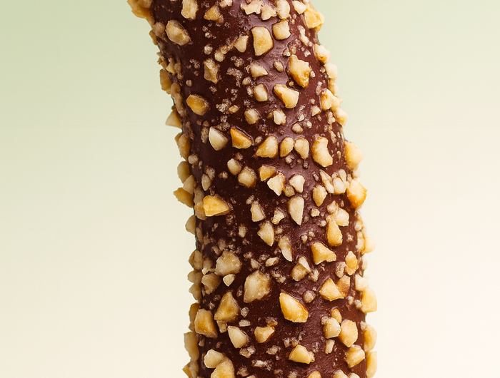 <h5><span style="text-decoration:underline">NEW ARRIVALS</span></h5><h2>Choco Banana</h2><p>Frozen Banana Chocolate Nuts</p>